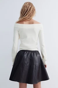 Haut à épaules dénudées