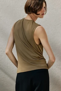 Sleeveless Wrap Top