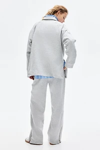 Pantalon en molleton à fermeture éclair au bas