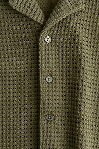 Textured-Knit Resort Shirt
