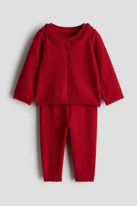 2-Piece Cotton-Knit Set