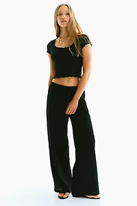 Lace-Trimmed Top