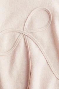 Loose-Fit Motif-Detail Sweater