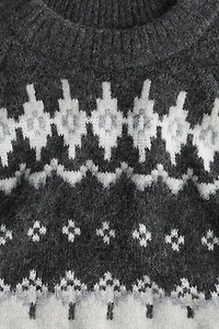 Chandail en tricot jacquard