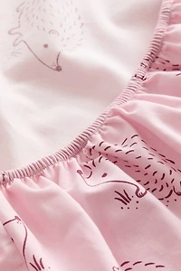 Patterned Cotton Fitted Sheet