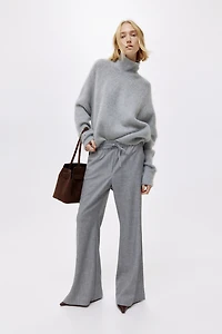 Chandail en mohair mélangé avec col cheminée