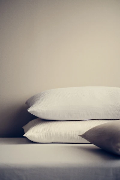 Taie d'oreiller en mousseline de coton