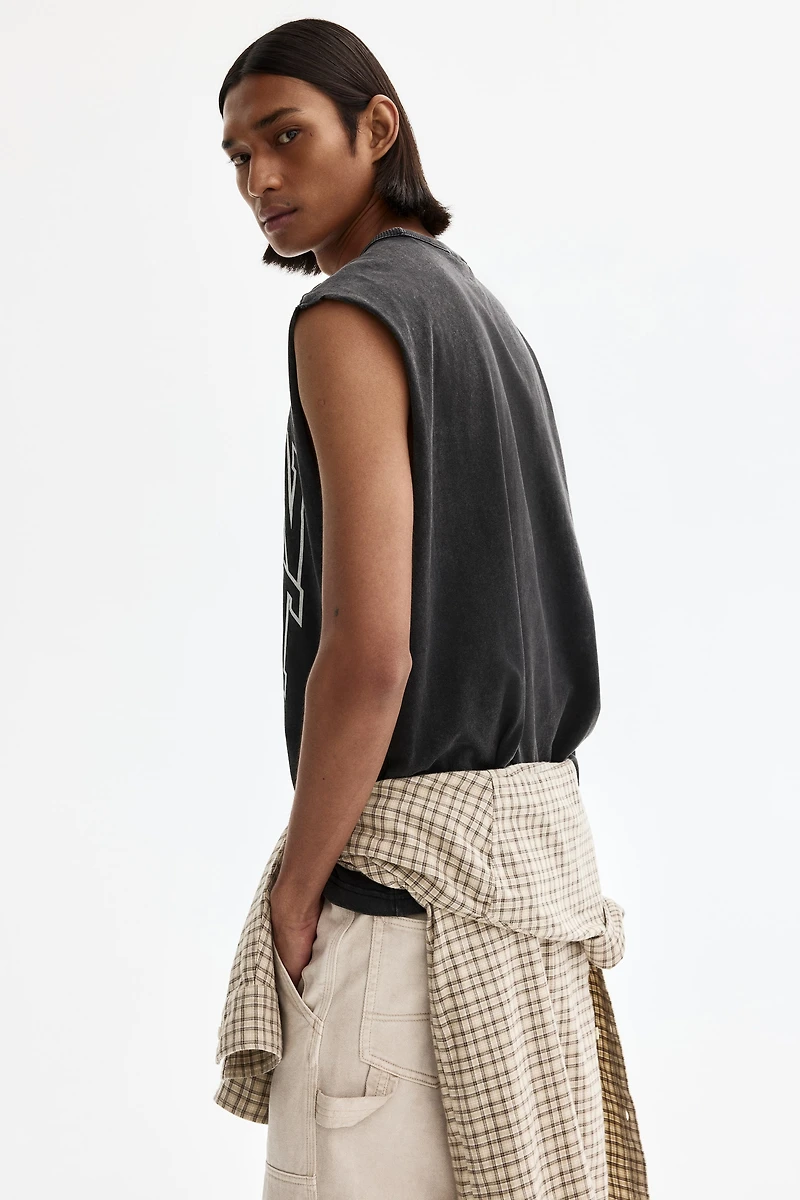 Loose-Fit Sleeveless T-Shirt