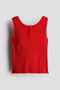 Pointelle Cotton Tank Top