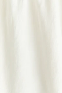 Wide-Leg Linen-Blend Pants