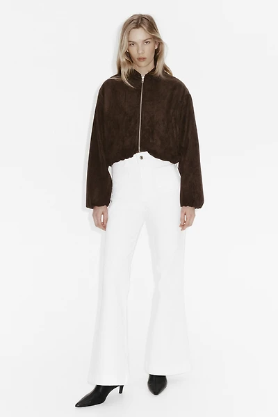 Jean évasé taille haute