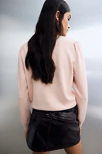 Puff-Sleeved Sweater