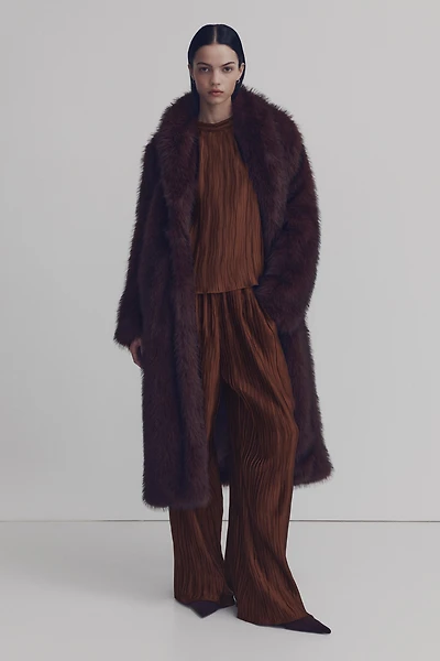 Pantalon froissé avec taille élastique