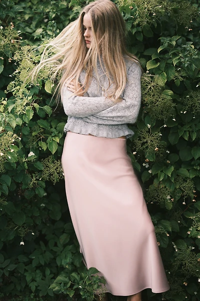 Chandail en tricot pointelle