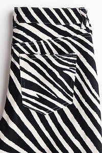 Barrel-Leg Twill Pants