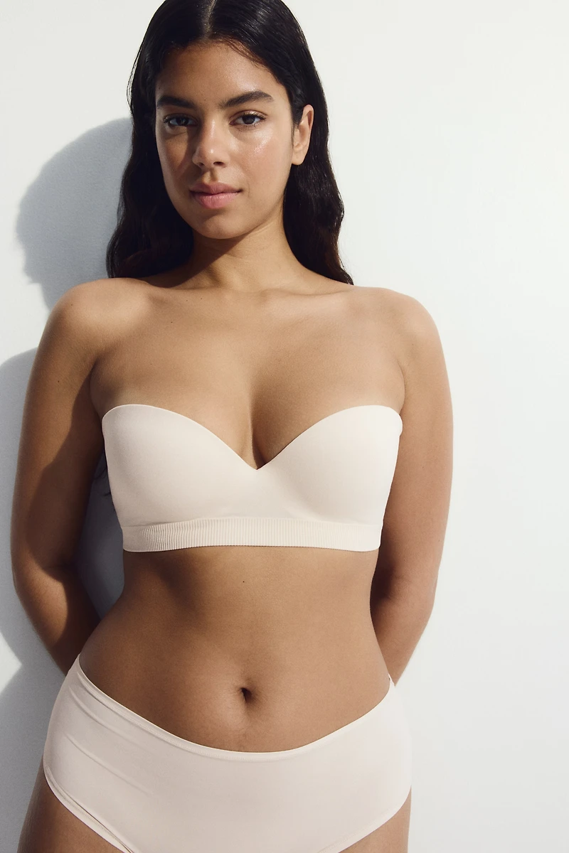 Seamless Padded Balconette Bra