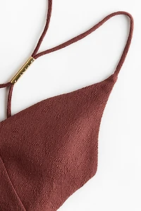 Padded-Cup High-Leg Swimsuit