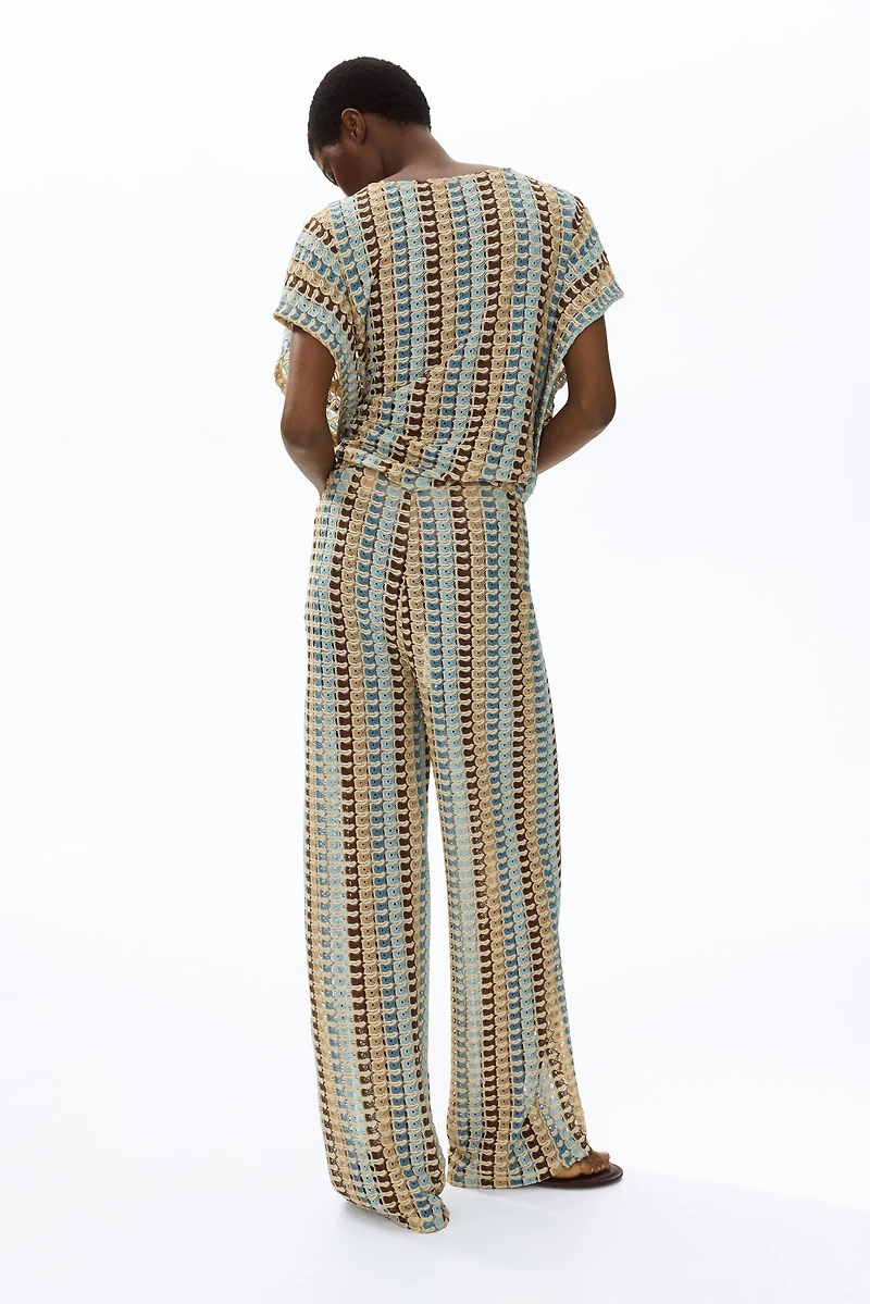 Flared Pull-On Pants