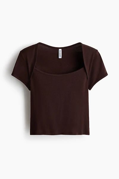 Scoop-Neck Cotton Top
