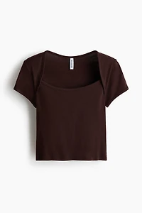 Scoop-Neck Cotton Top