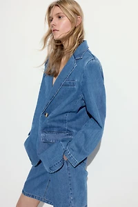 Oversized Denim Blazer