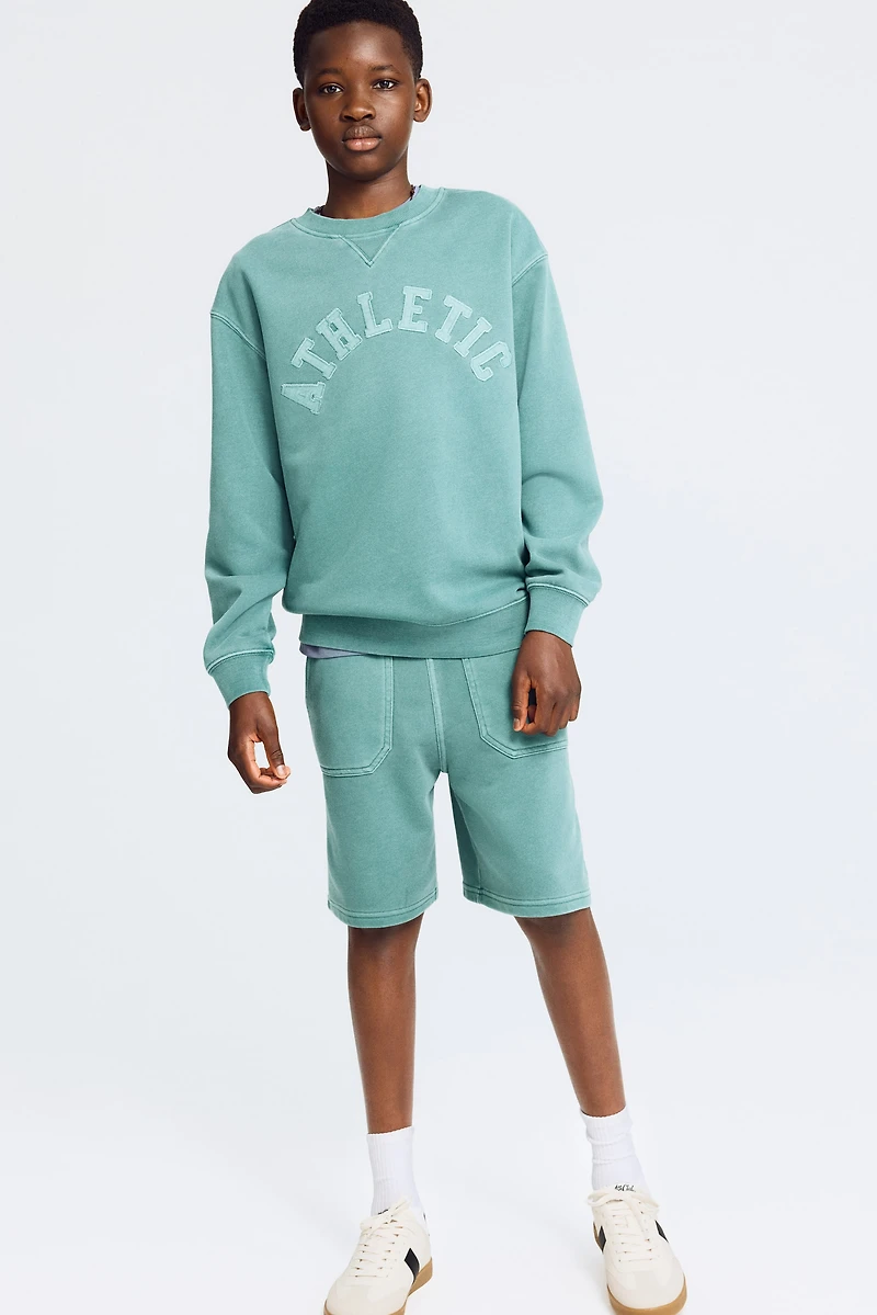2-Piece Sweatshirt and Sweatshorts Set