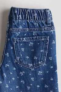 Jean à jambes larges avec motifs