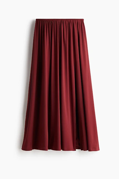High-Slit Maxi Skirt