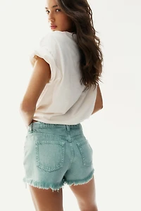 Frayed Denim Shorts