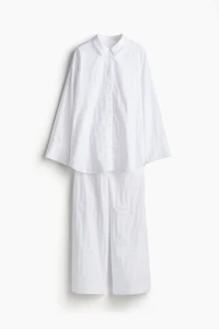 Jacquard-Weave Cotton Pajamas