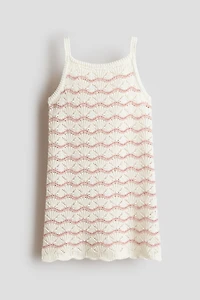 Crochet-Look Strappy Dress