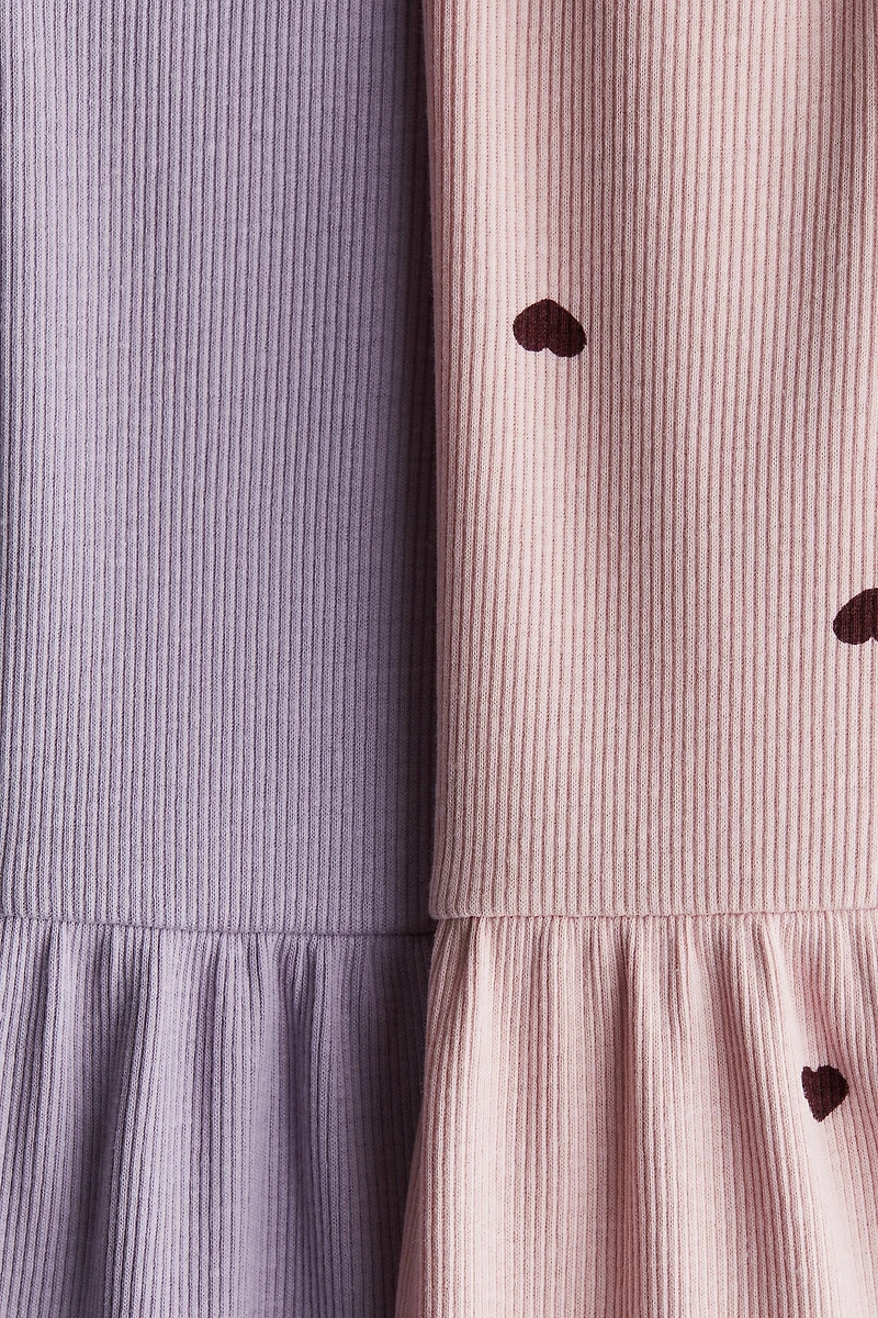 Lot de 2 robes en coton côtelé