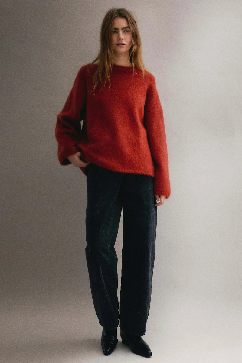 Oversized Mohair-Blend Sweater