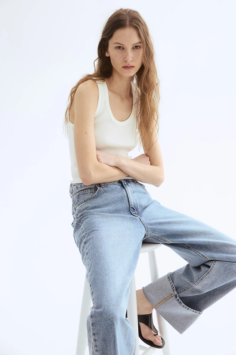 Ribbed Pima Cotton Tank Top