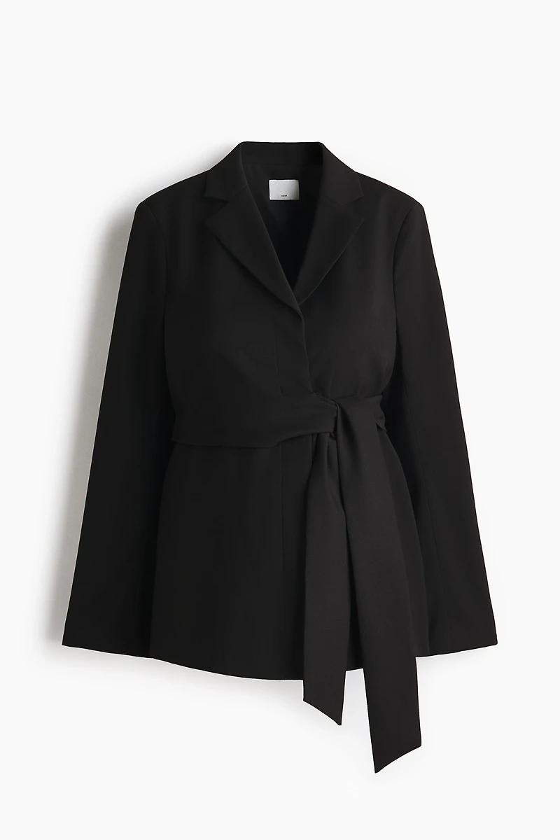 MAMA Blouse avec ceinture à nouer