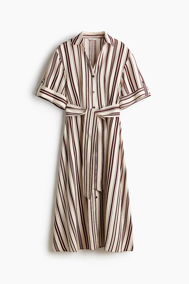 Robe avec ceinture à nouer