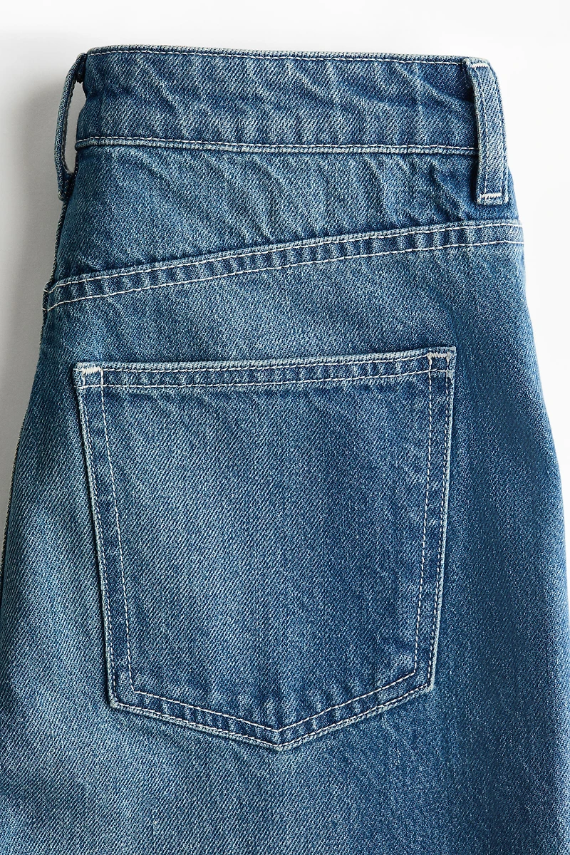 Jean large taille haute