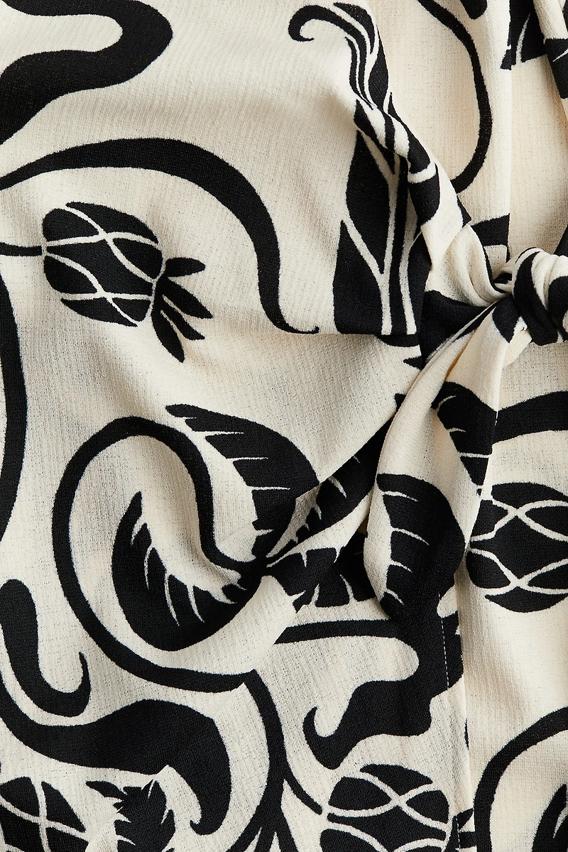 Robe portefeuille texturée