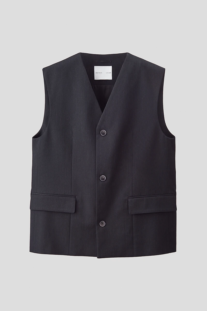 Gilet sans manches en laine mélangée