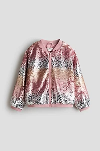 Sequined Bomber Jacket