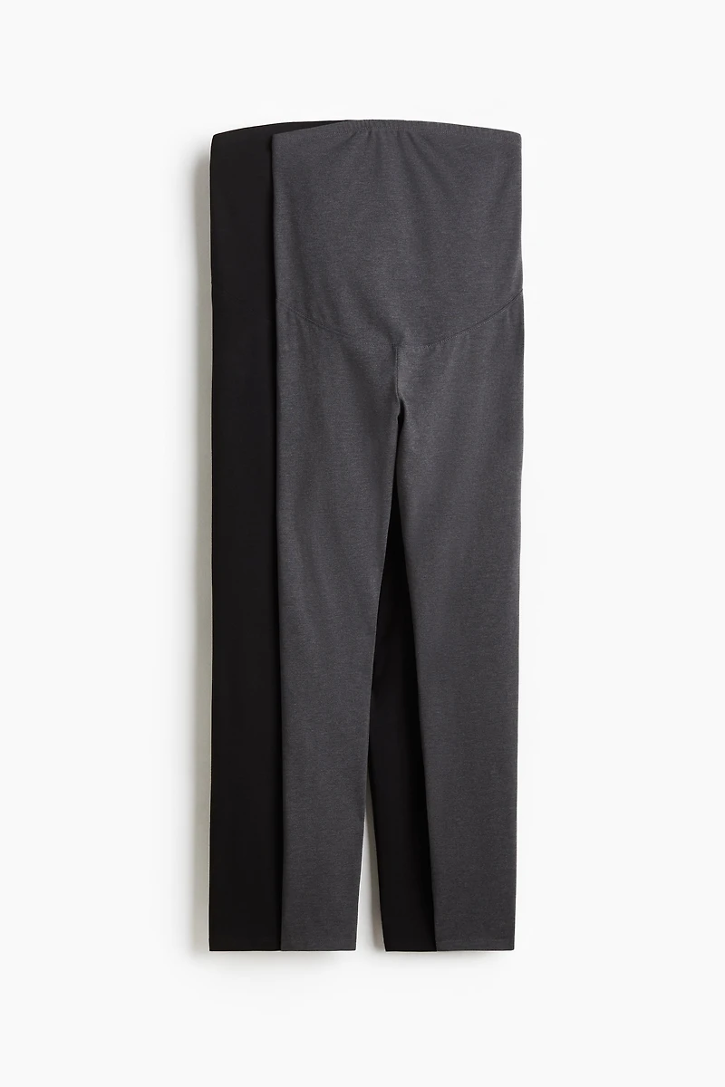 MAMA Lot de 2 leggings en jersey