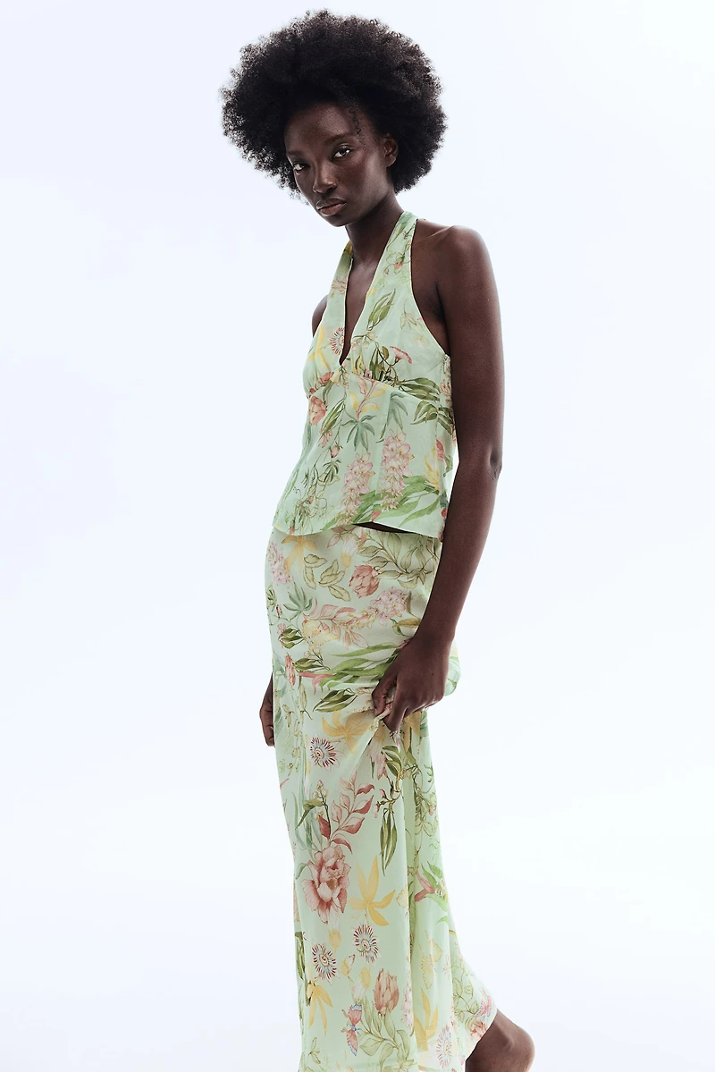 Viscose Halterneck Top
