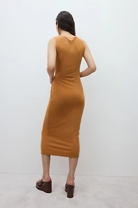 Draped Midi Dress