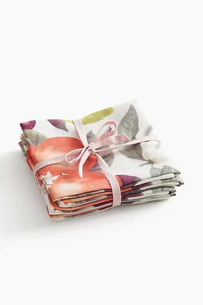 Lot de 4 serviettes table