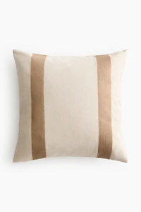 Housse de coussin en lin mélangé