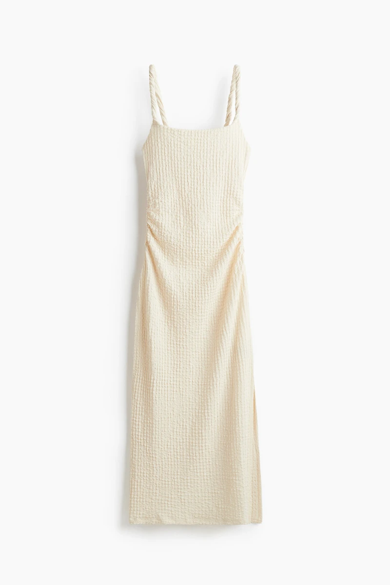 Textured Jersey Midi Dress