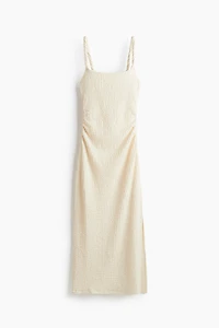 Textured Jersey Midi Dress
