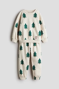 Ensemble 2 pièces en molleton imprimé