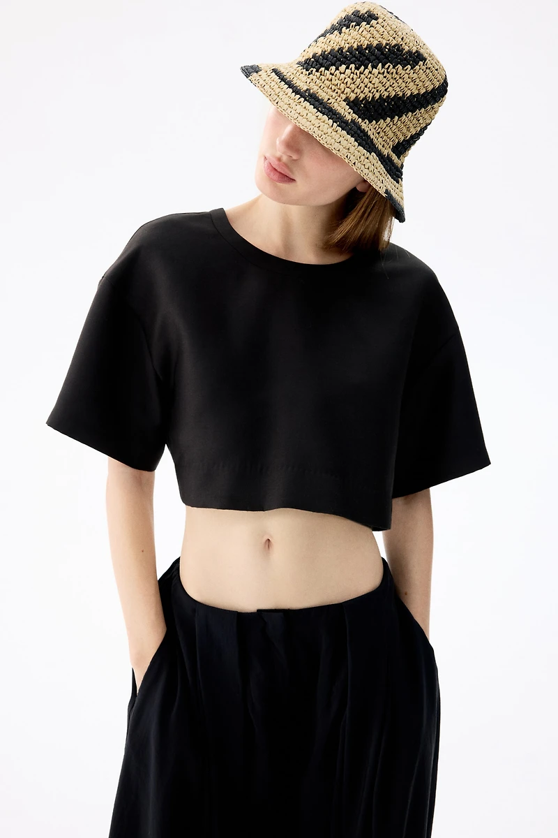 Handmade Straw Bucket Hat