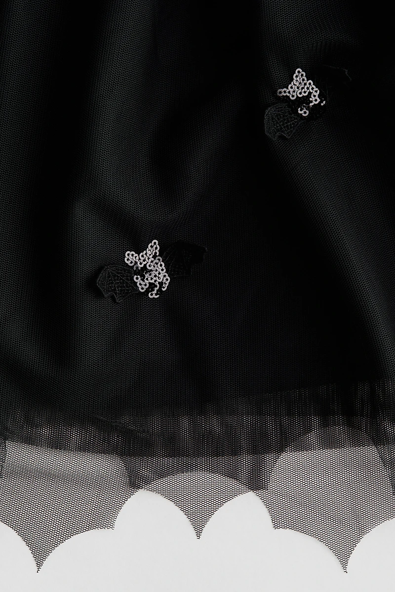 Jupe en tulle avec appliqués